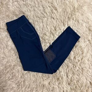 Child’s S Blue FitsT4 Knee Patch Horseback Riding Tights Breeches. Good Cond.